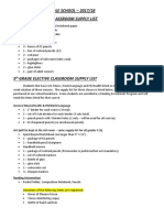 5th Grade Supply List Fall 2017 3