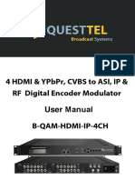 4 CH HDMI, YPbPr, CVBS To QAM, ASI & IP HD Encoder RF Modulator