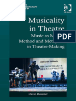 Musicality in Theatre