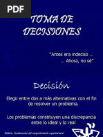 Creatividad en Toma de Decisiones Octubre 2016