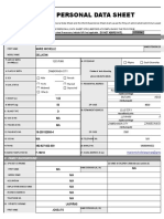 CS Form No. 212 Revised Personal Data Sheet New