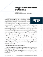 Johnson - Image-Schematic Bases of Meaning