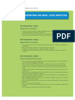 Steps - Oral Case Analysis PDF