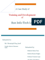 Training and Development: A Case Study of