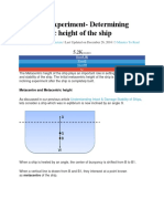 Inclining Experiment