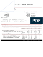 Fire Pump Proposal Summary: List Mult Net Weight