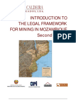 Introdução Ao Quadro Legal Sobre o Sector Mineiro em Moçambique - Segunda Edição PDF