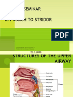 Subject Seminar ON Approach To Stridor