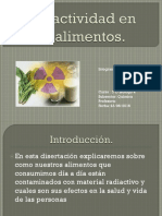 Radiactividad en Los Alimentos