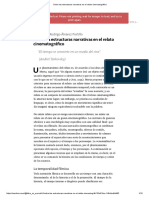 Sobre Las Estructuras Narrativas en El Relato Cinematográfico