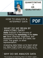 How To Analyze & Interpret Data