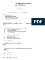 Assignment Operators and Expressionswith Answers