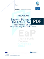 Draft Programme - EaP Think Tank Forum - 22 SEP 2017 - 30.07.2017