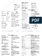 Algebra Cheat Sheet Reduced