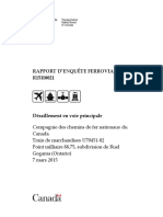 Rapport D'enquête Ferroviaire R15H0021