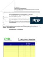 Fixed Asset and Depreciation Schedule