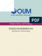 EDXE2103 - EBME4103 Electrical Technology