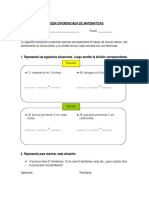 Prueba Matematicas Diferenciada