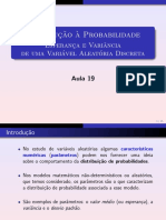 Aula 19 - Esperanca - Variancia PDF