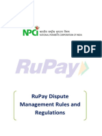 RuPay Dispute Management Rules and Regulations 2.0