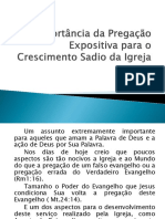 A Importância Da Pregação Expositiva para o Crescimento