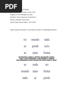 Análise Semiótica Do Poema "A Desordem Dos Fatores" de Philadelpho Menezes