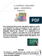 Docente, Profesor, Educador, Pedagogo .