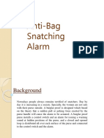 Design and Construction of Anti Bag Snatching Alarm