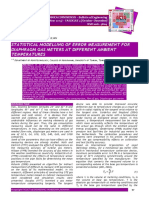 Statistical Modelling of Error Measurement For Diaphragm Gas Meters at Different Ambient Temperatures