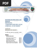 Informe Tecnico de Estudio de Mecanica de Suelos