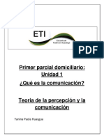 Primer Parcial - Teoría de La Percepción.