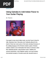 Using Gamaka To Add Indian Flavor To Your Guitar Playing