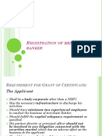 Registration of Merchant Banker