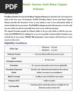 Pradhan Mantri Jeevan Jyoti Bima Yojana Scheme (PMJBY)