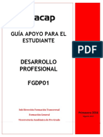 Guía para El Estudiante Desarrollo Profesional FGDP01