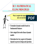 Chapter 3: Mathematical Modelling Principles: - Formulate Dynamic Models Based On