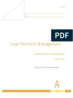 Loan Portfolio Management: Comptroller's Handbook