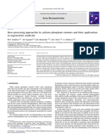 New Processing Approaches in Calcium Phosphate Cements and Their Applications in Regenerative Medicine