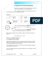 Acceptance Angle and Numerical Aperture