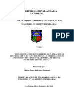 Tesis - Implementación de Un Sistema Erp y Su Contribución A La Mejora de Procesos