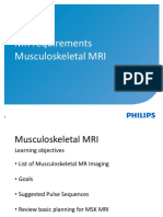 MR Requirements Musculoskeletal MRI