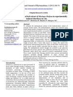 Antidiarrhoeal Activity of Leaf Extract of Moringa Oleifera in Experimentally Induced Diarrhoea in Rats