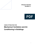 Mechanical Ventilation and Air-Conditioning in Buildings: Ethiopian Standard Es-Ebcs 11