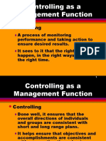 Managerial Control Functions