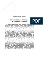 Del Heroe de La Antiguedad Al Personaje Literario PDF