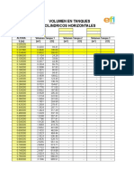 Calculo de Volumen de Cilindro Horizontal