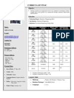 Resume Format