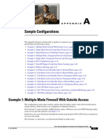 Sample Configurations: Example 1: Multiple Mode Firewall With Outside Access