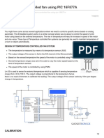 Temperature Controlled Fan Using PIC 16F877A