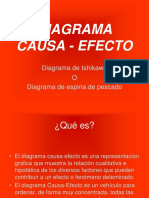 Diagrama de Pescado o Causa Efecto